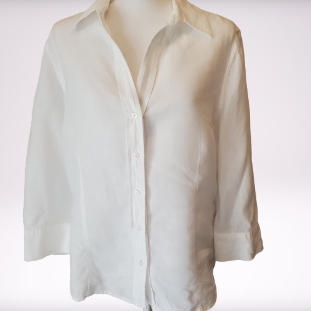 Talbots 100% Irish Linen Top